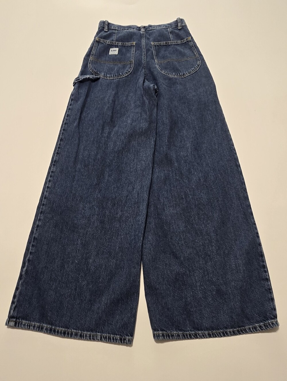 LEE High Rise Cargo Slouch Jeans Denim Size 28 - Picture 12 of 16